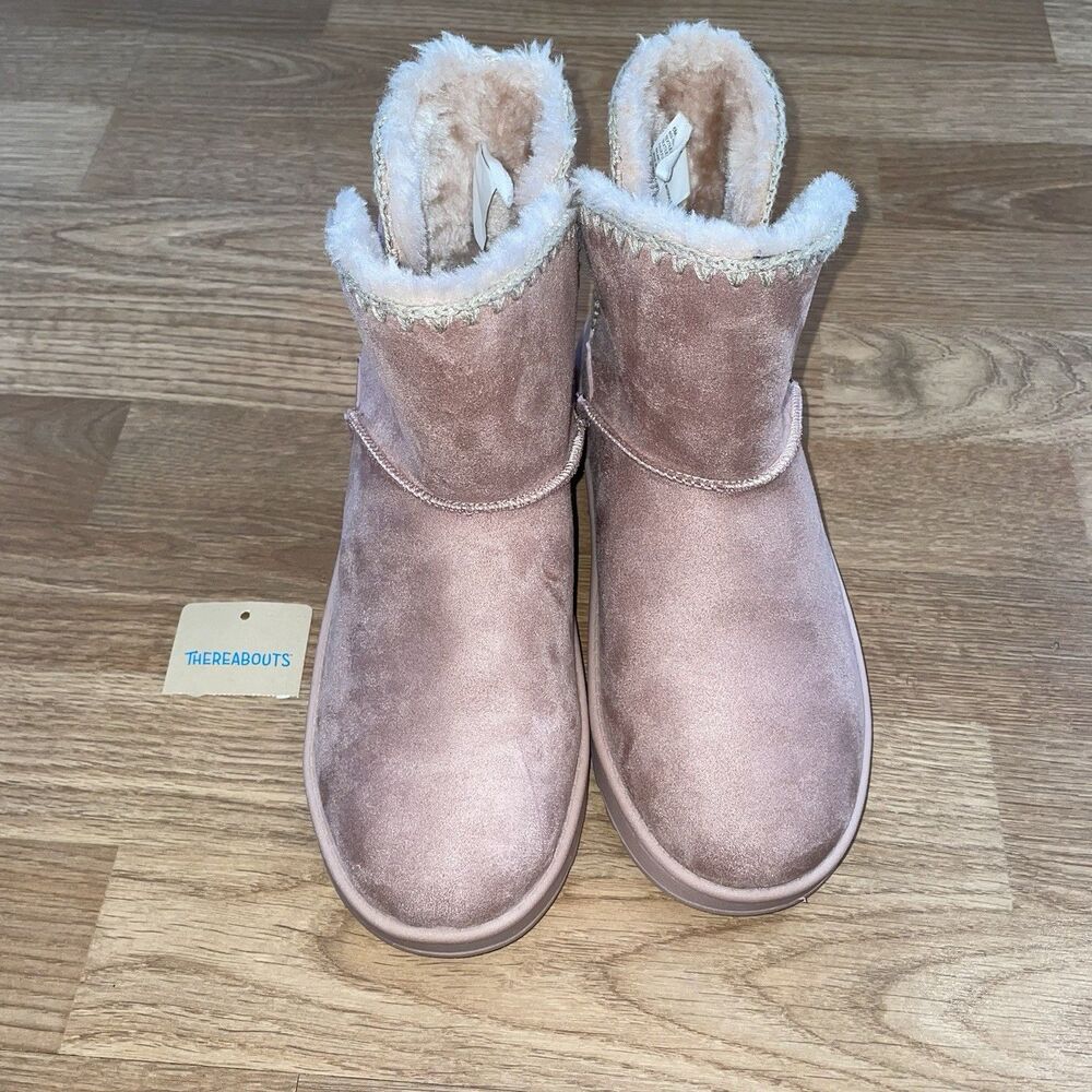 Thereabouts Little & Big Kid Girls Rose Flat Heel Winter Boots Size 6 NWOT